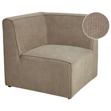 Corner Seat LEMVIG Taupe Corduroy