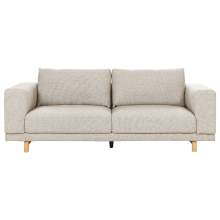 Sofa 3 Seater NIVALA Fabric Light Beige