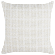 Throw Cushion DOURIS 45 x 45 cm Light Beige Checked