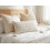Beliani Throw Cushion DOURIS 30 x 60 cm Light Beige Checked 2