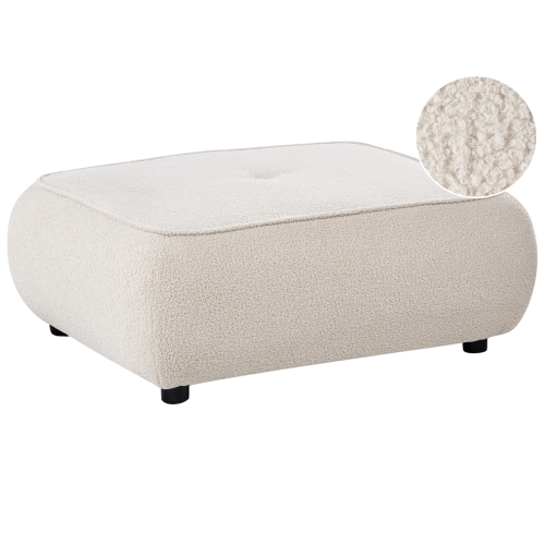Beliani Ottoman SALLA Boucle Off-White
