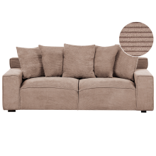Sofa 3 Seater VISKAN Corduroy Sand Beige