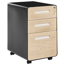 Storage Unit LARCO Black/ Light Brown