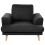 Beliani Armchair KILDAL Fabric Black 1