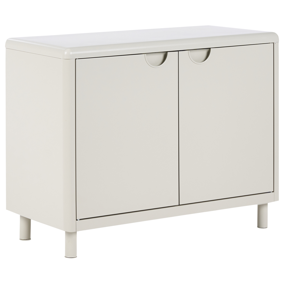 Beliani 2 Door Sideboard Korvo Light Beige