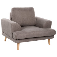 Armchair KILDAL Fabric Brown
