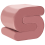 Beliani Pouffe ARCADIA Velvet Pink 1