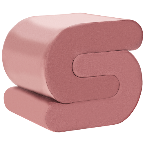 Beliani Pouffe ARCADIA Velvet Pink