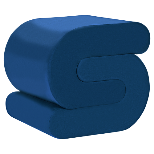 Beliani Pouffe ARCADIA Velvet Navy Blue