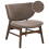 Beliani Armchair DAY Boucle Taupe 1