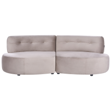 Sofa 3 Seater LAERDAL Velvet Taupe