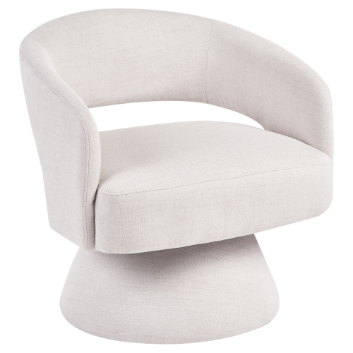 Beliani Swivel Armchair EIDAL Off-White