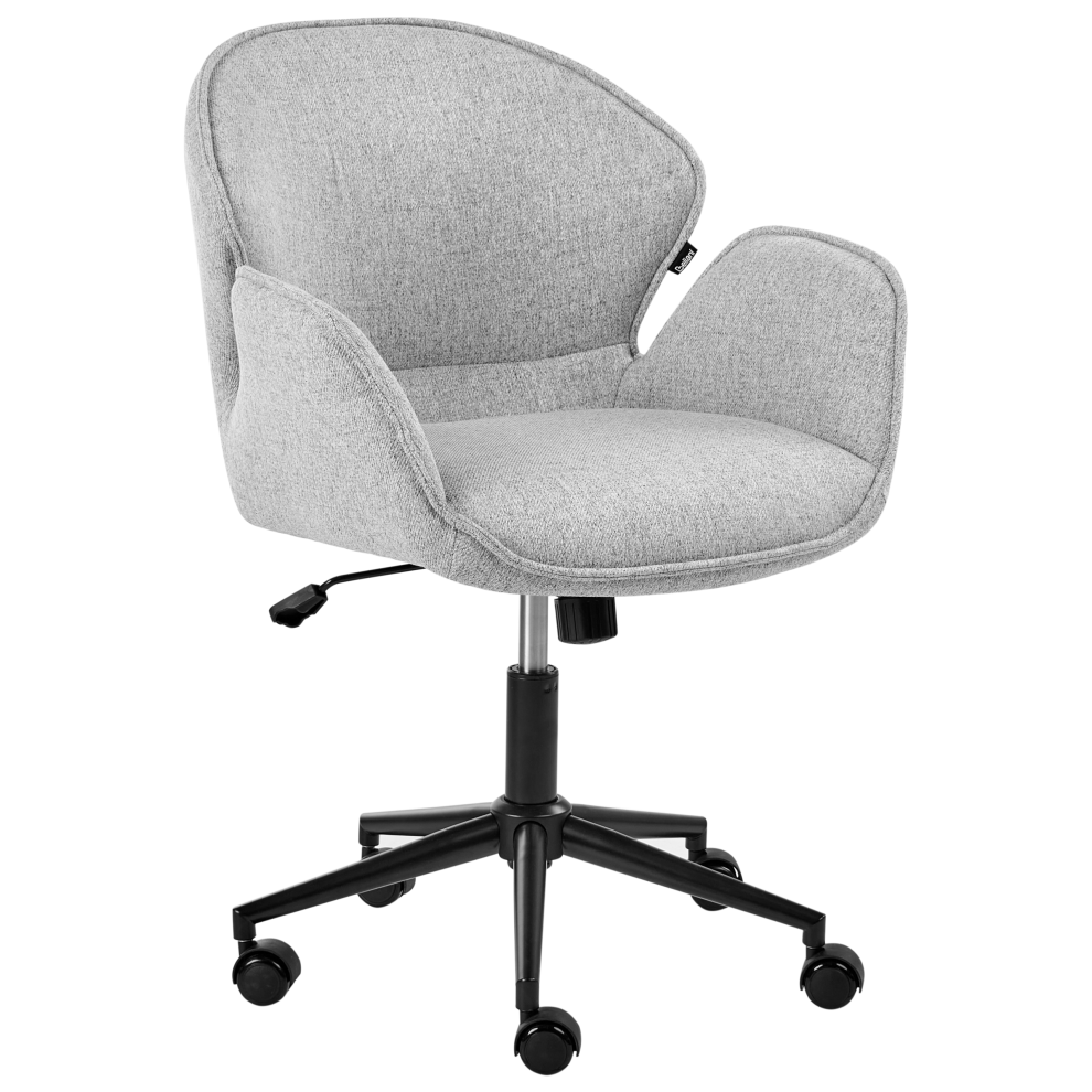 Beliani Desk Chair Belmar Fabric Grey