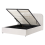 Beliani Ottoman Bed CHALLANS Fabric Off-White 140 x 200 cm (EU Double) 1
