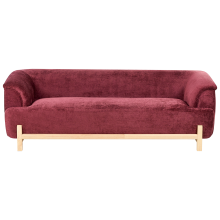 Sofa 3 Seater ALNOR Chenille Burgundy