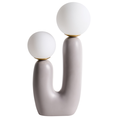 Beliani Table Lamp TULUN Grey