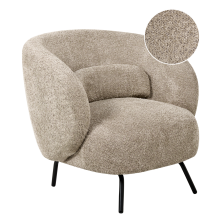 Armchair MAKELA Boucle Taupe