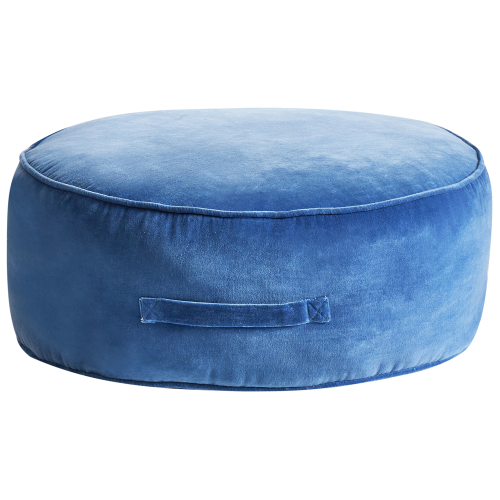 Beliani Pouffe YULLE Velvet Blue