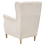 Beliani Wingback Chair ABSON Corduroy Light Beige 6