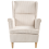 Beliani Wingback Chair ABSON Corduroy Light Beige 5