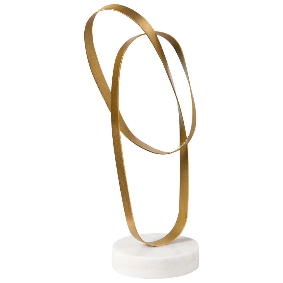 Beliani Figurine Milton Metal Gold
