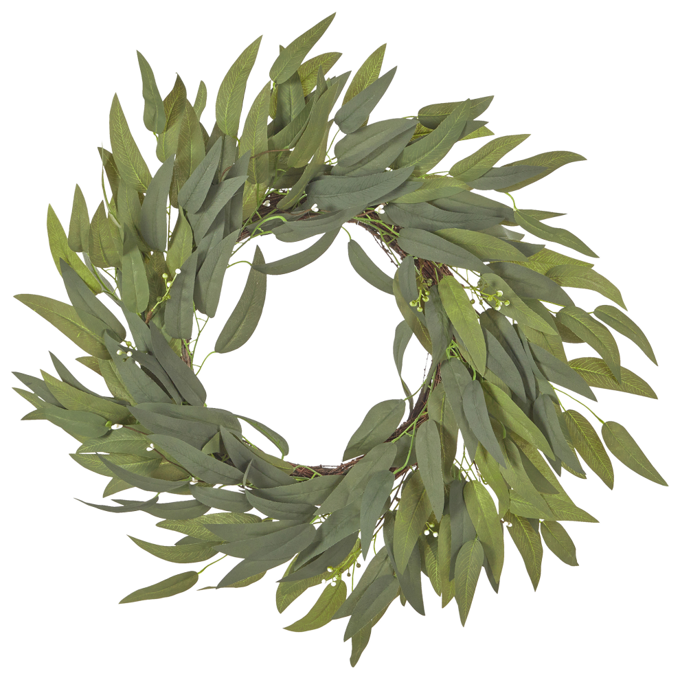 Beliani Decorative Wreath Gamrun 70 Cm Green
