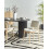 Beliani Set of 2 Dining Chairs BLANE Boucle Light Brown/ White 2