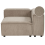 Beliani Corner Seat ARDAL Left Hand Light Brown Corduroy 1