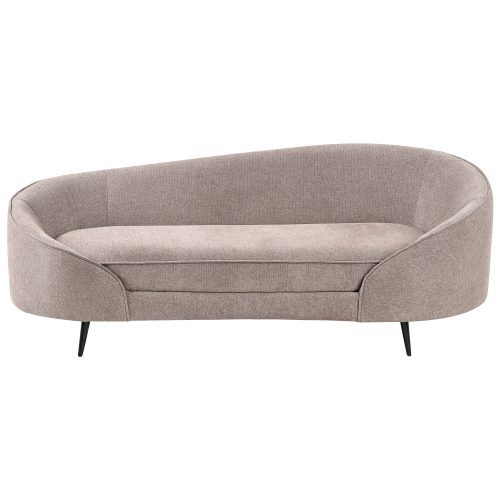 Beliani Sofa 2 Seater SAVAR Fabric Brown