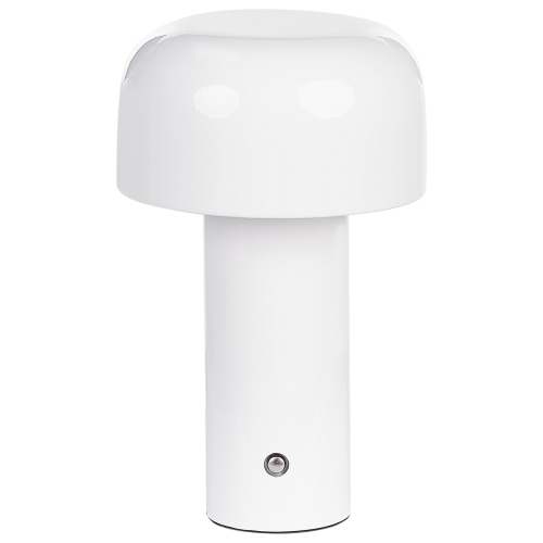 Beliani Wireless LED Table Lamp BESOS with Dimmer Metal White