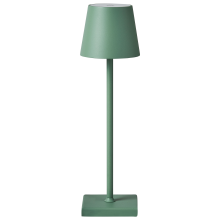 Wireless LED Table Lamp BACEIRO with Dimmer Metal Green
