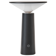 Wireless LED Table Lamp LEVIRA with Dimmer Metal Black