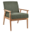Beliani Armchair ESRUM Fabric Light Brown/ Green 1