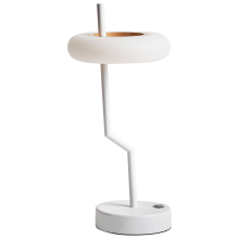 Wireless LED Table Lamp ALVIELA with Dimmer Metal White