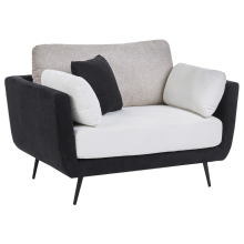 Armchair BOLGA Fabric Black