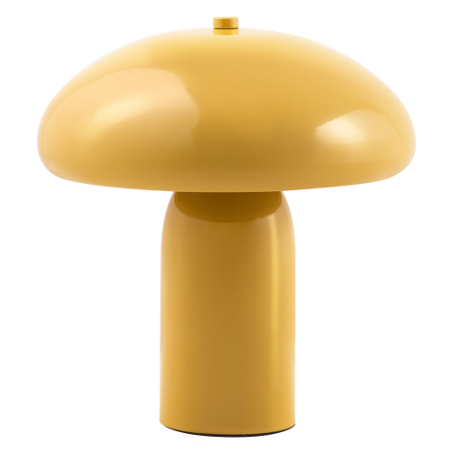 Beliani Table Lamp SANYA Metal Yellow
