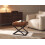 Beliani Footstool MURDO Faux Leather Orange 2