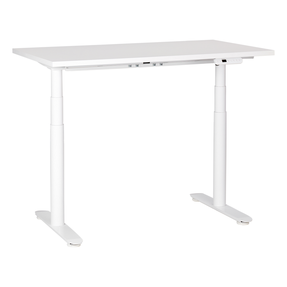 Photos - Office Desk Beliani Electric Adjustable Standing Desk DESTINAS White 120 cm 72 cm 