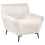Beliani Armchair LAKENE Fabric Off-White 1