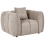 Beliani Armchair NESS Fabric Taupe 1