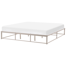 Bed without Headboard Metal VIRY 180 x 200 cm (EU Super King) Light Beige