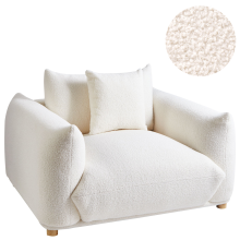 Armchair LUVOS Boucle Off-White