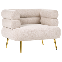 Armchair BOVIK Fabric Beige