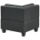 Beliani Corner Seat UNSTAD Black Faux Leather 9
