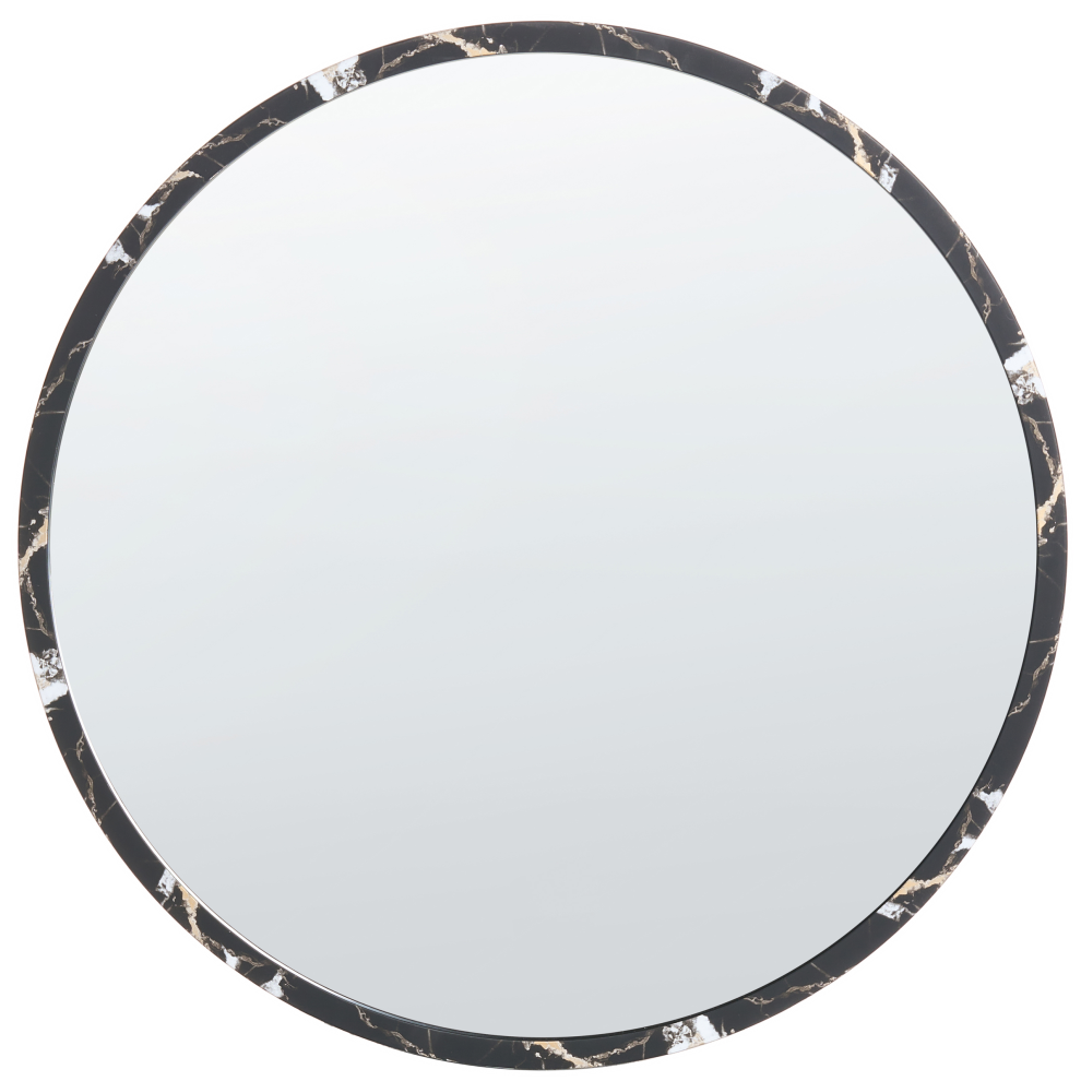 Beliani Wall Mirror Martel 69 Cm 69 Cm Black