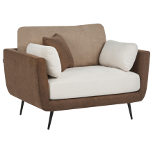 Armchair BOLGA Fabric Brown