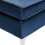 Beliani Ottoman EVJA Velvet Navy Blue 5