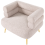 Beliani Armchair BOVIK Fabric Beige 5
