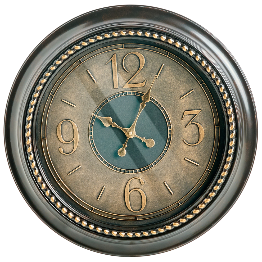 Beliani Wall Clock Alboi 55 Cm Black