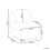 Beliani Armchair LOVBERG Fabric Light Green 3